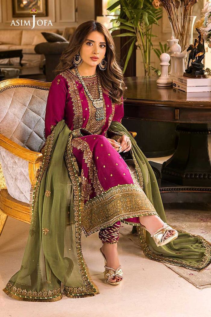 IDEASCOLLECTION chiffon embroidered luxury unstiched 3pc✓