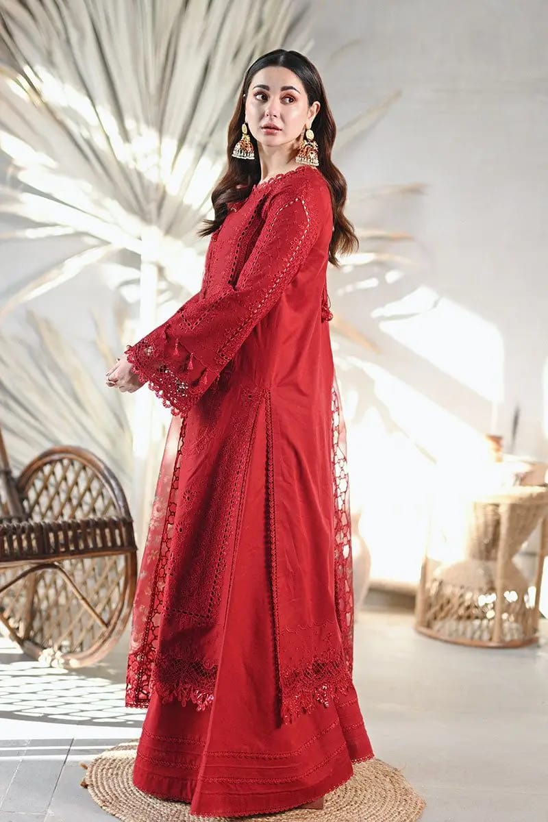 IDEASCOLLECTION lawn chikankari embroidered dawat jora unstitced 3pc✓