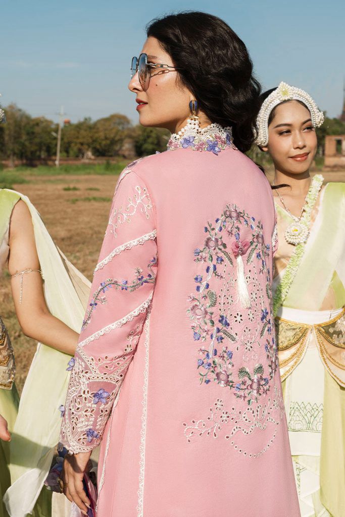 IDEASCOLLECTION cotton chikankari luxury embriodered unstitced 3pc✓