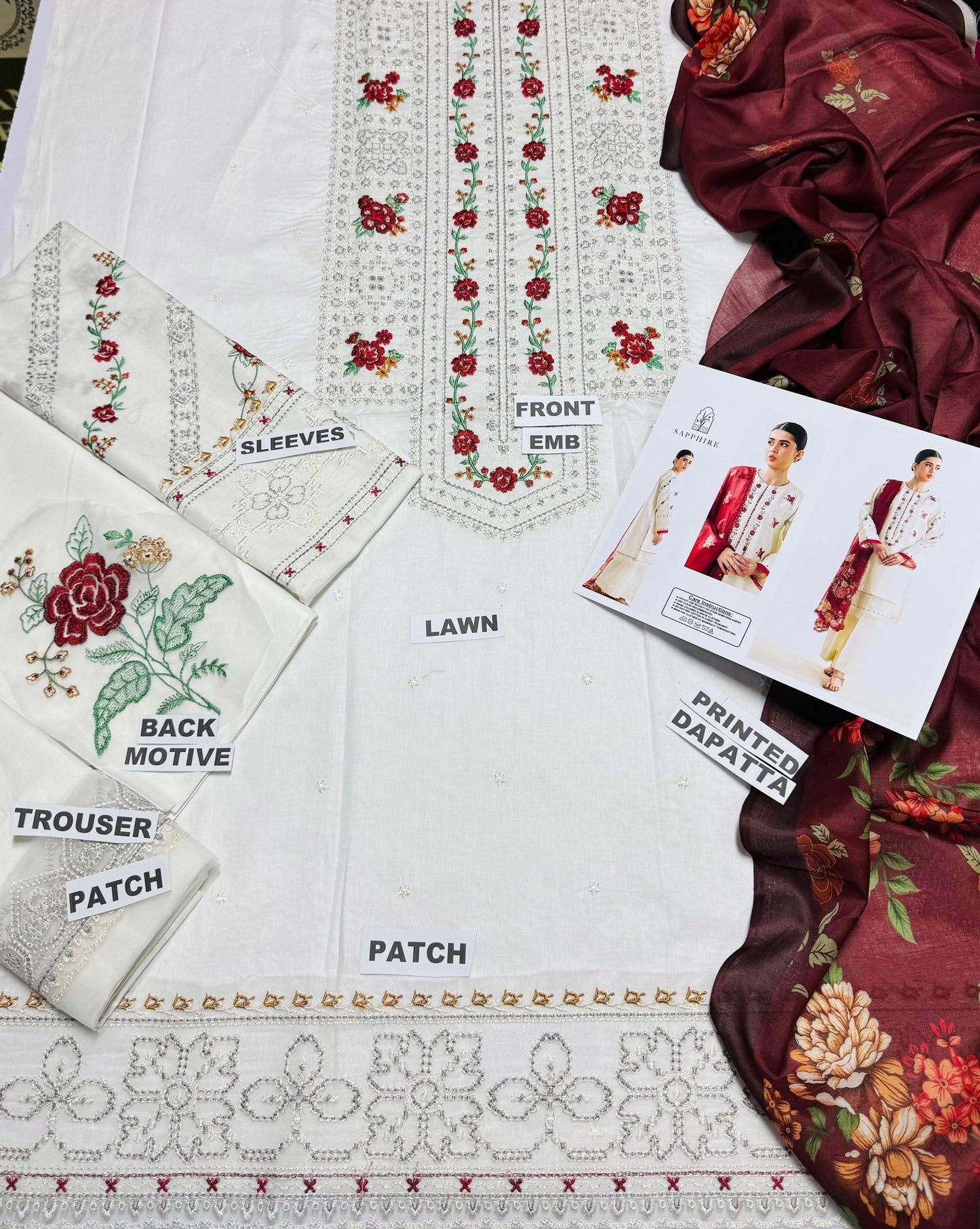 Brand IDEASCOLLECTION (Embroidered lawn)