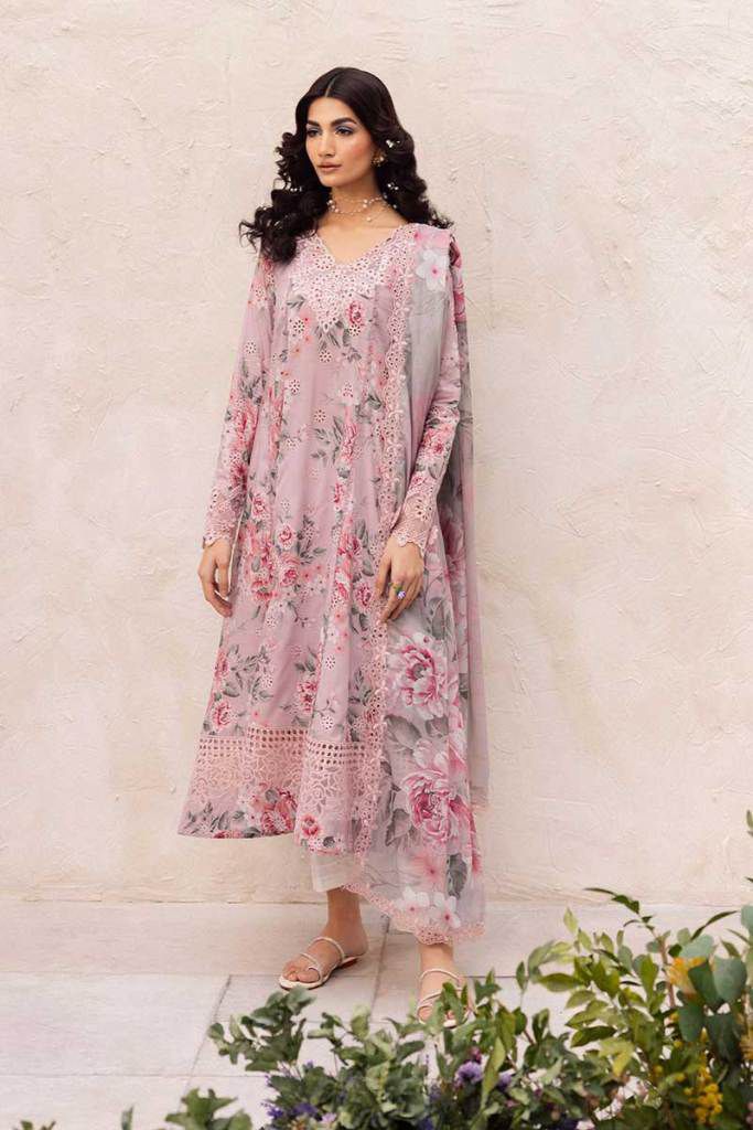 IDEASCOLLECTION chiffon embroidered luxury unstiched 3pc✓