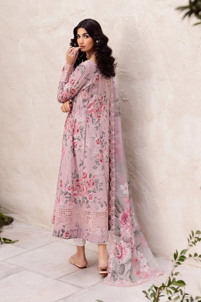 IDEASCOLLECTION chiffon embroidered luxury unstiched 3pc✓