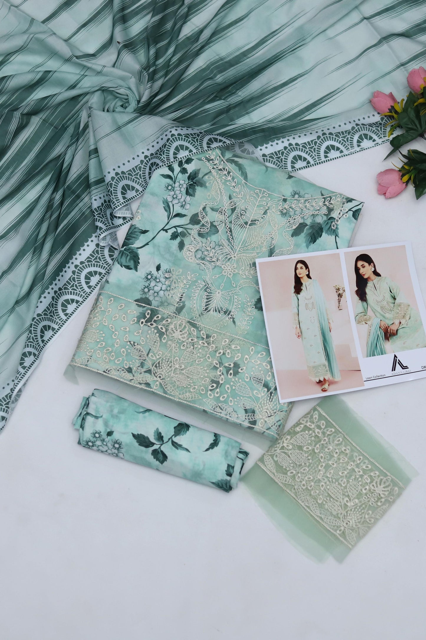 IDEASCOLLECTION SUMMER COLLECTION UNSTITCHED 3PC