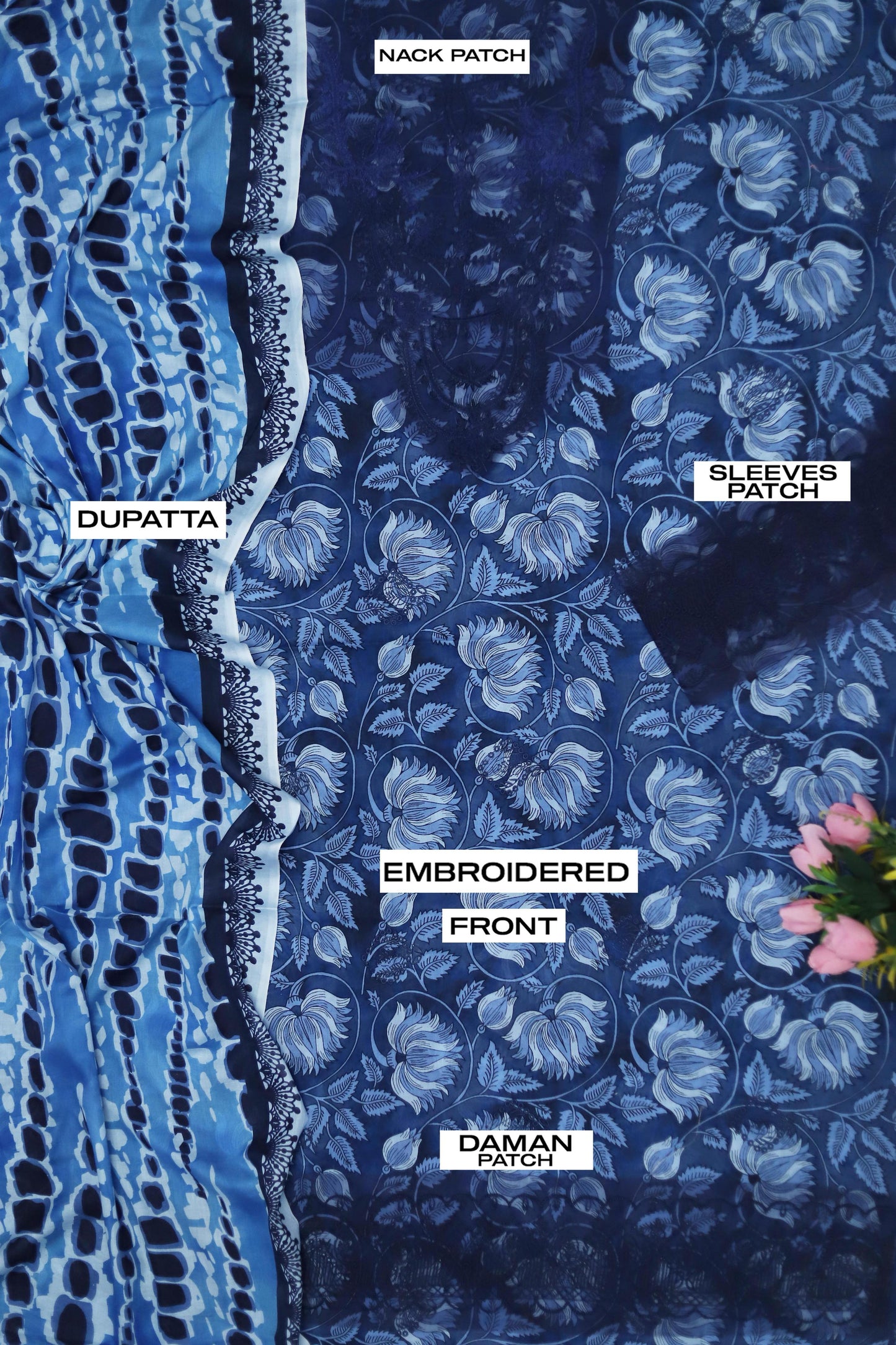 IDEASCOLLECTION SUMMER COLLECTION UNSTITCHED 3PC
