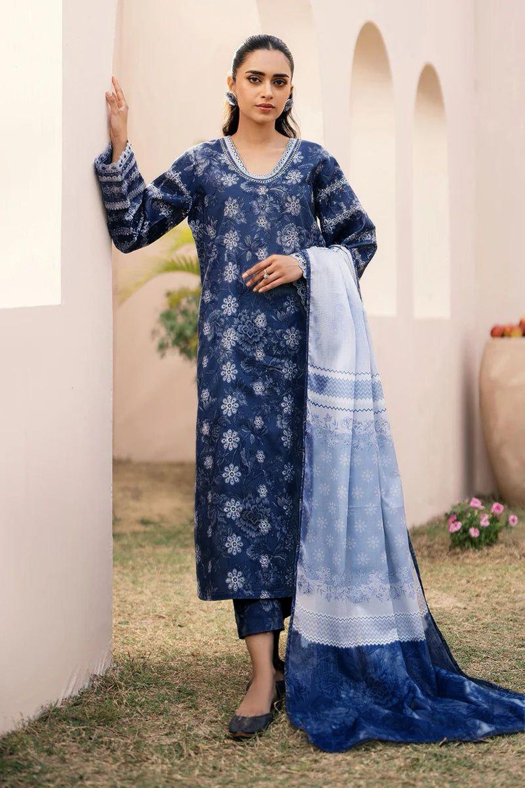 IDEASCOLLECTION SUMMER COLLECTION UNSTITCHED 3PC