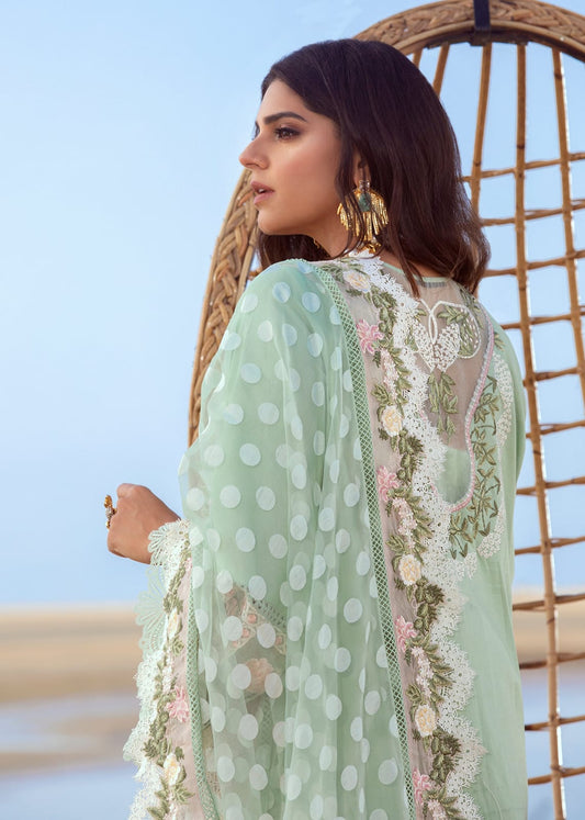 IDEASCOLLECTION COTTON CHIKANKARI EMBROIDERED EID COLLECTION UNSTITCED 3PC ✓