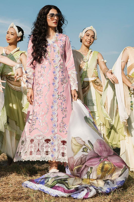 IDEASCOLLECTION cotton chikankari luxury embriodered unstitced 3pc✓