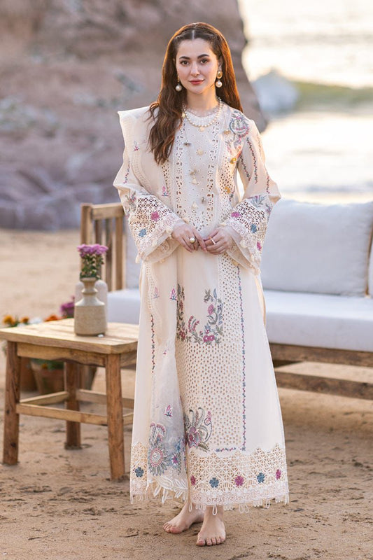 IDEASCOLLECTION cotton chikankari luxury embroidered eid wear unstitced 3pc ✓
