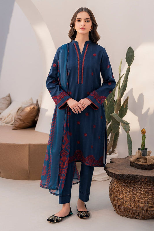 IDEASCOLLECTION  embroidered patchwork luxury unstiched 3pc ✓