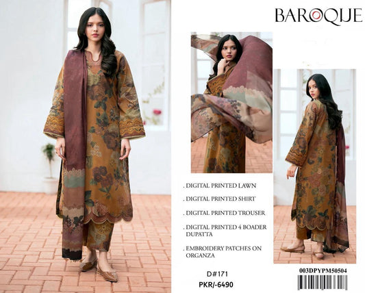 IDEASCOLLECTION Lawn with Digital Monar Dupatta🥰♥️