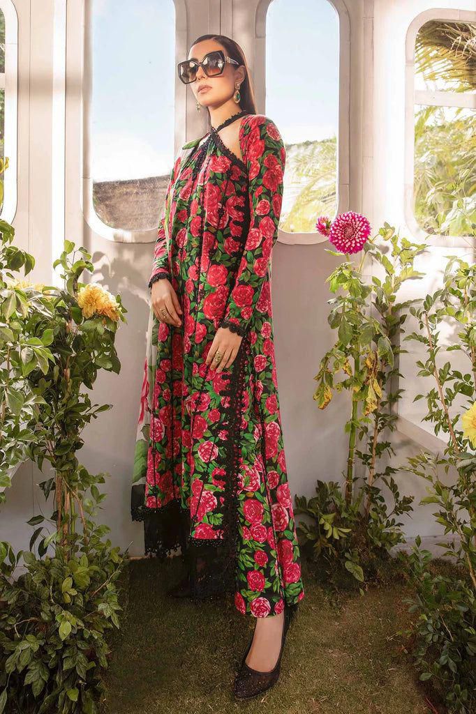IDEASCOLLECTION lawn embriodered patch work unstitced 3pc ✓