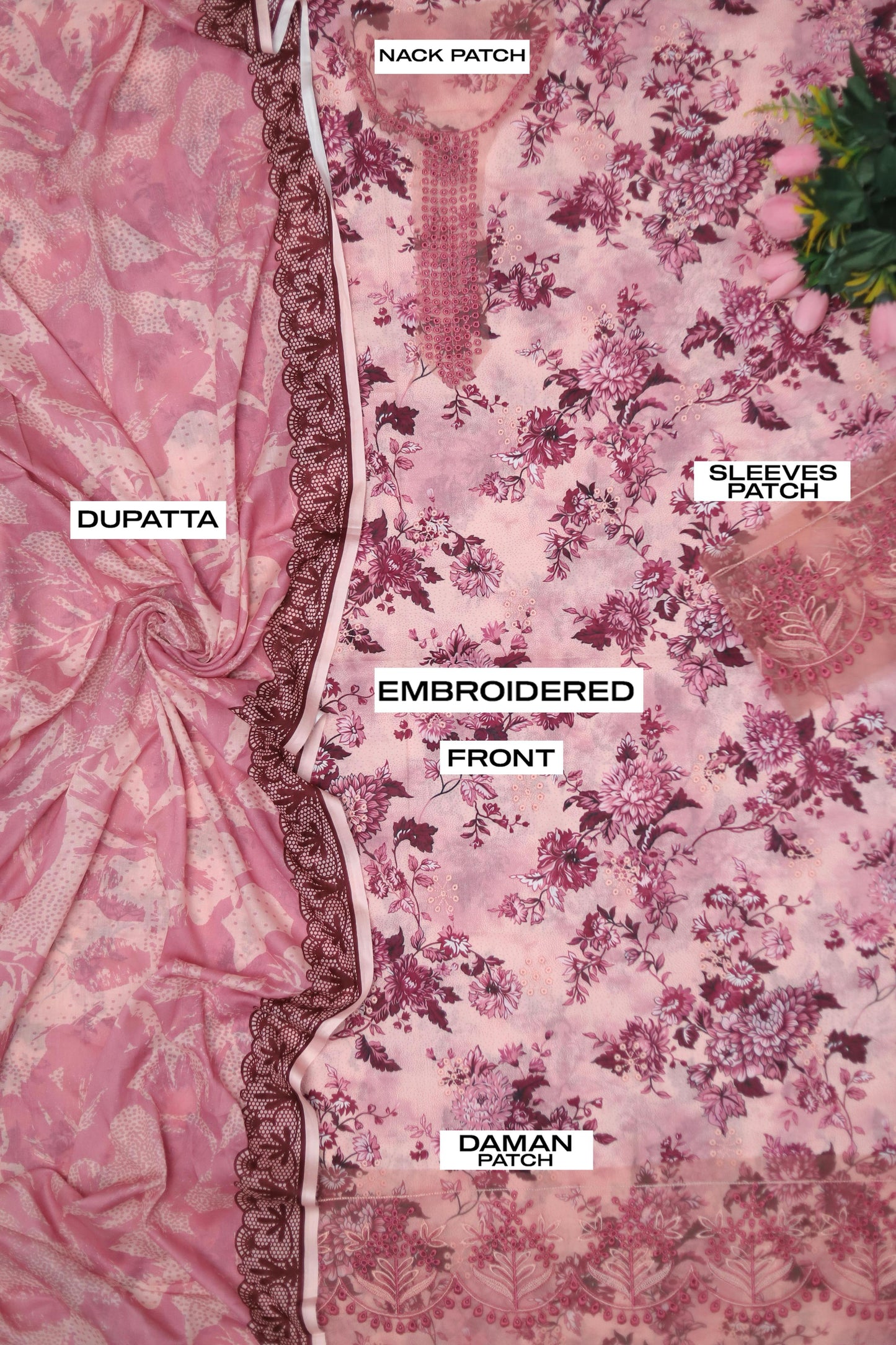 IDEASCOLLECTION SUMMER COLLECTION UNSTITCHED 3PC