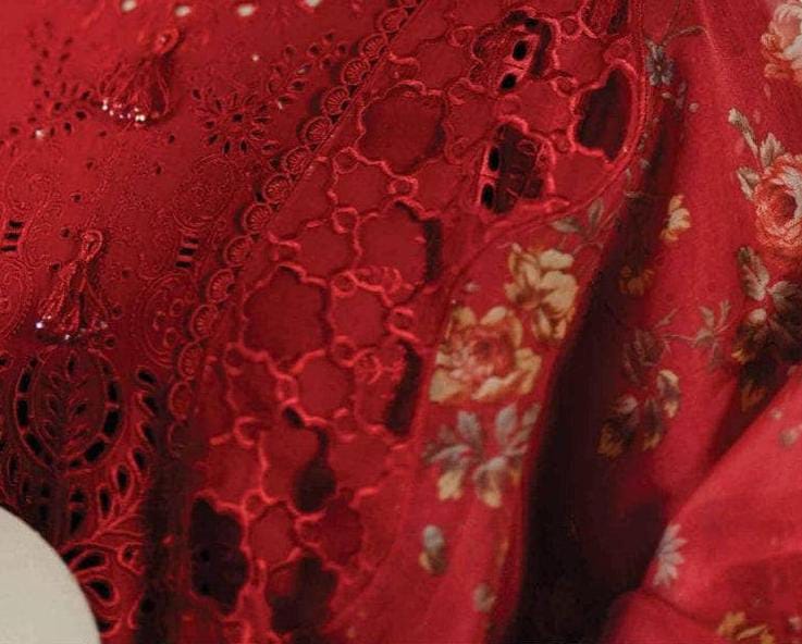 IDEASCOLLECTION lawn chikankari embroidered dawat jora unstitced 3pc✓